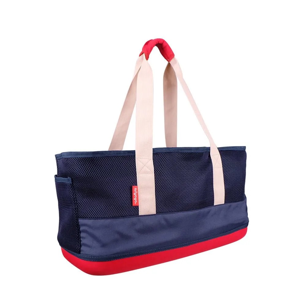 Light Pet Carrier with Hardshell Base for Dachshunds & Long Pets - Khaki