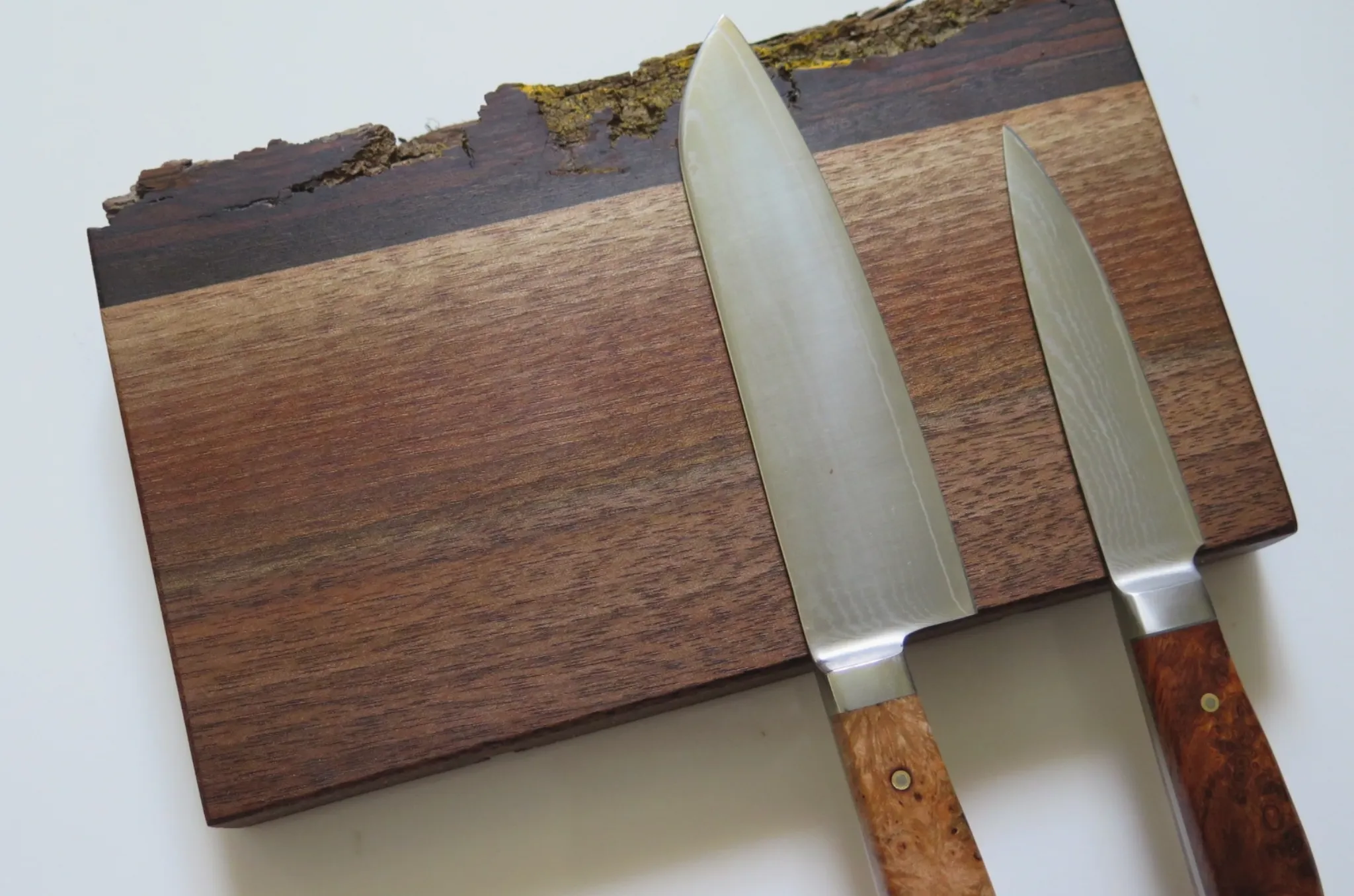 Live Edge Walnut Magnetic Knife Holder