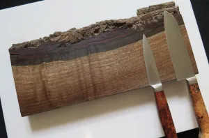 Live Edge Walnut Magnetic Knife Holder