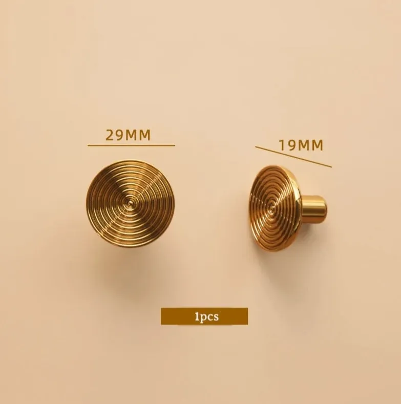 Lucia Brass Cabinet Door Knob