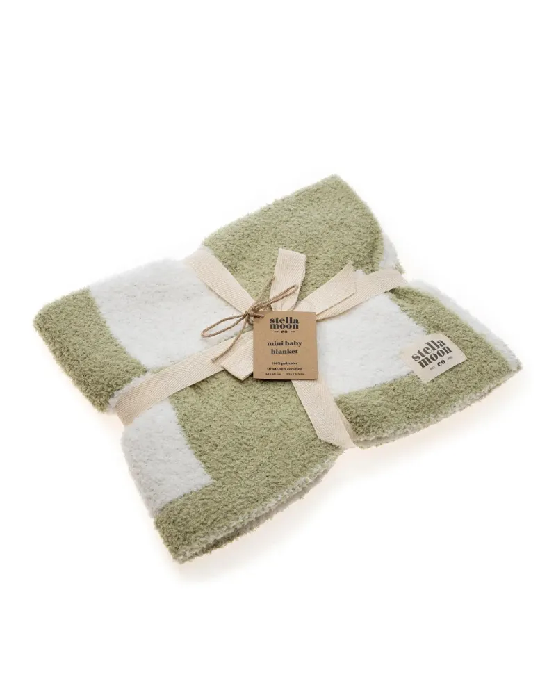 Luxe Check Blanket in Matcha Sage