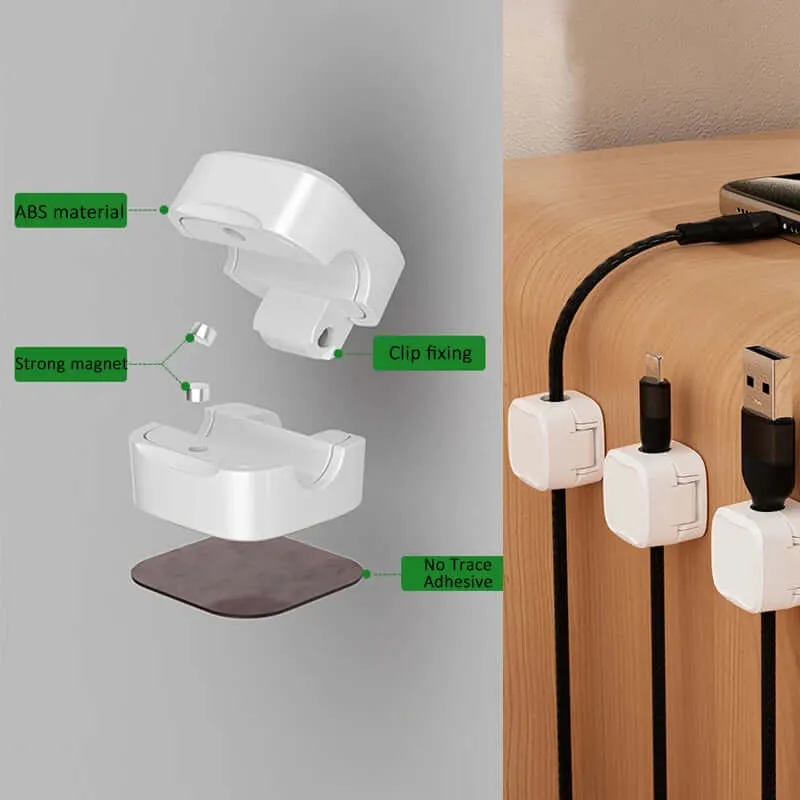 Magnetic Cable Organizer (3-Pack) – No More Cable Mess