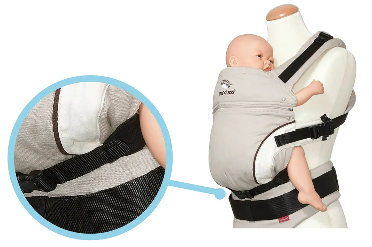 manduca First Pure Cotton carrier - Nougat & FREE Size It Dark Grey (valued at rrp$24.95)