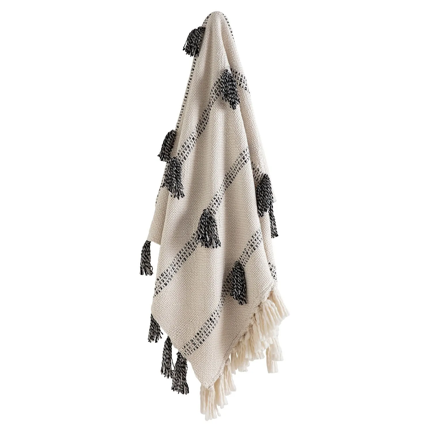Mansa Stripe Tassel Throw Rug