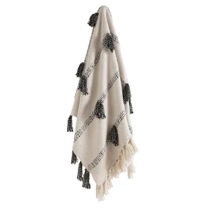 Mansa Stripe Tassel Throw Rug