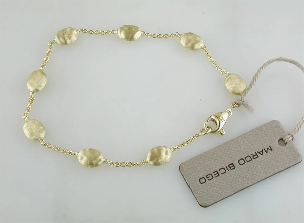 Marco Bicego Siviglia 18K Yellow Gold Bracelet 7.5" BB553 Y