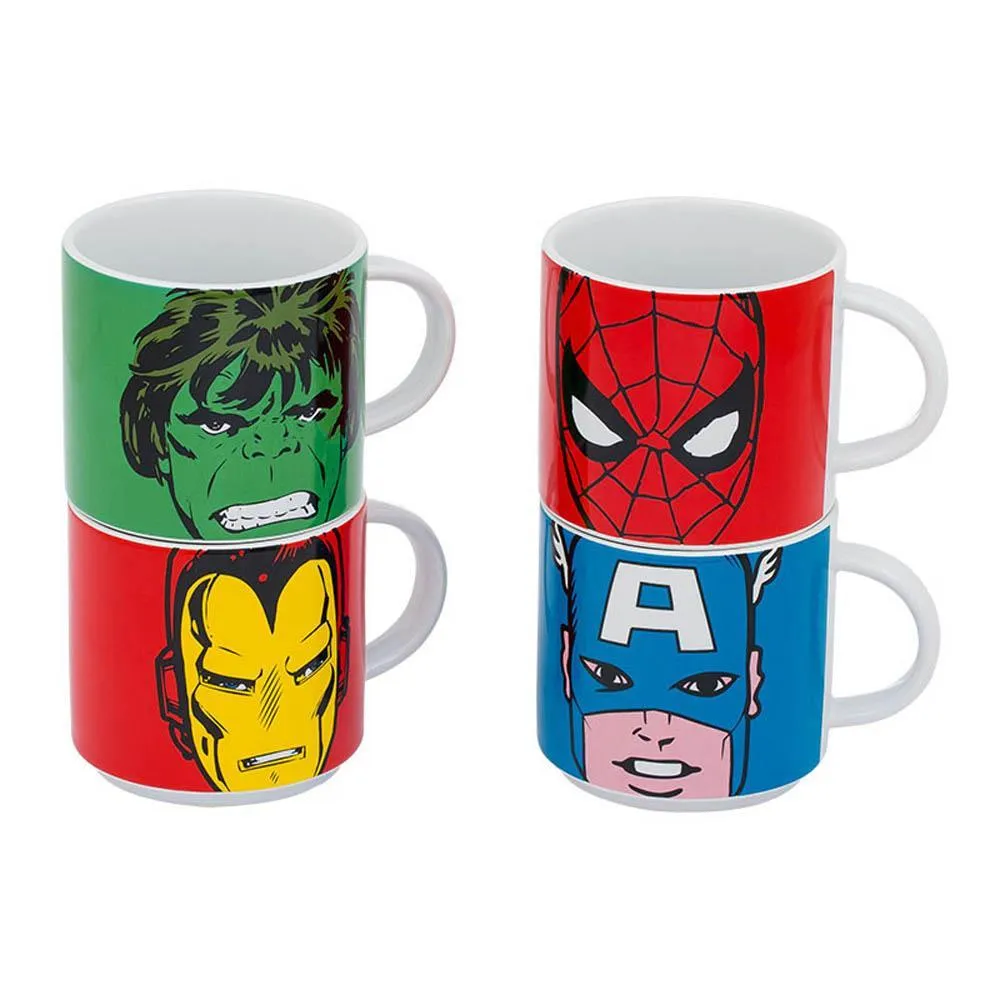 Marvel Stacking Mugs 4 Pc. Set