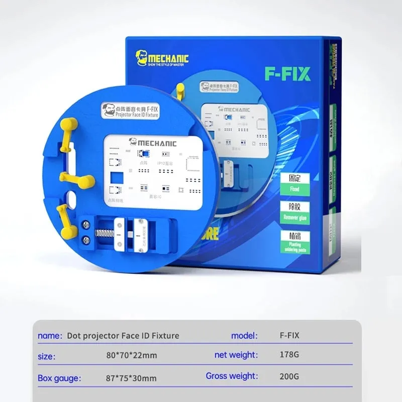 MECHANIC F-FIX Dot Matrix Projector Repair Fixture Face ID Platform For iPhone X-13 PRO Max BGA Reballing Stencil Holder