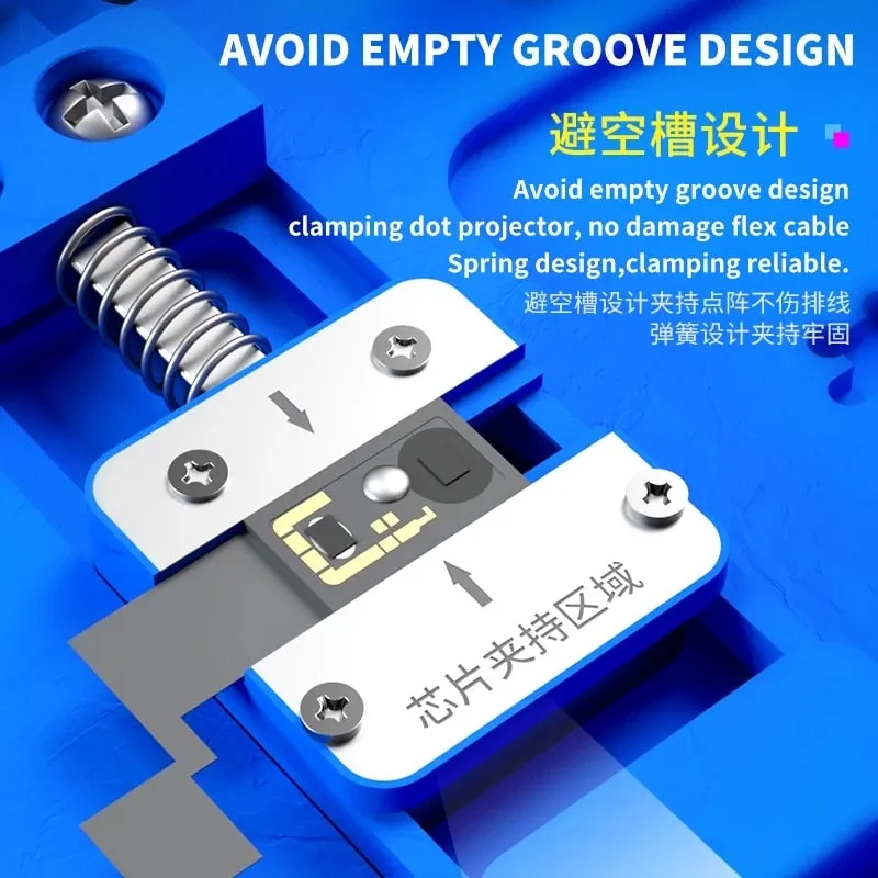 MECHANIC F-FIX Dot Matrix Projector Repair Fixture Face ID Platform For iPhone X-13 PRO Max BGA Reballing Stencil Holder