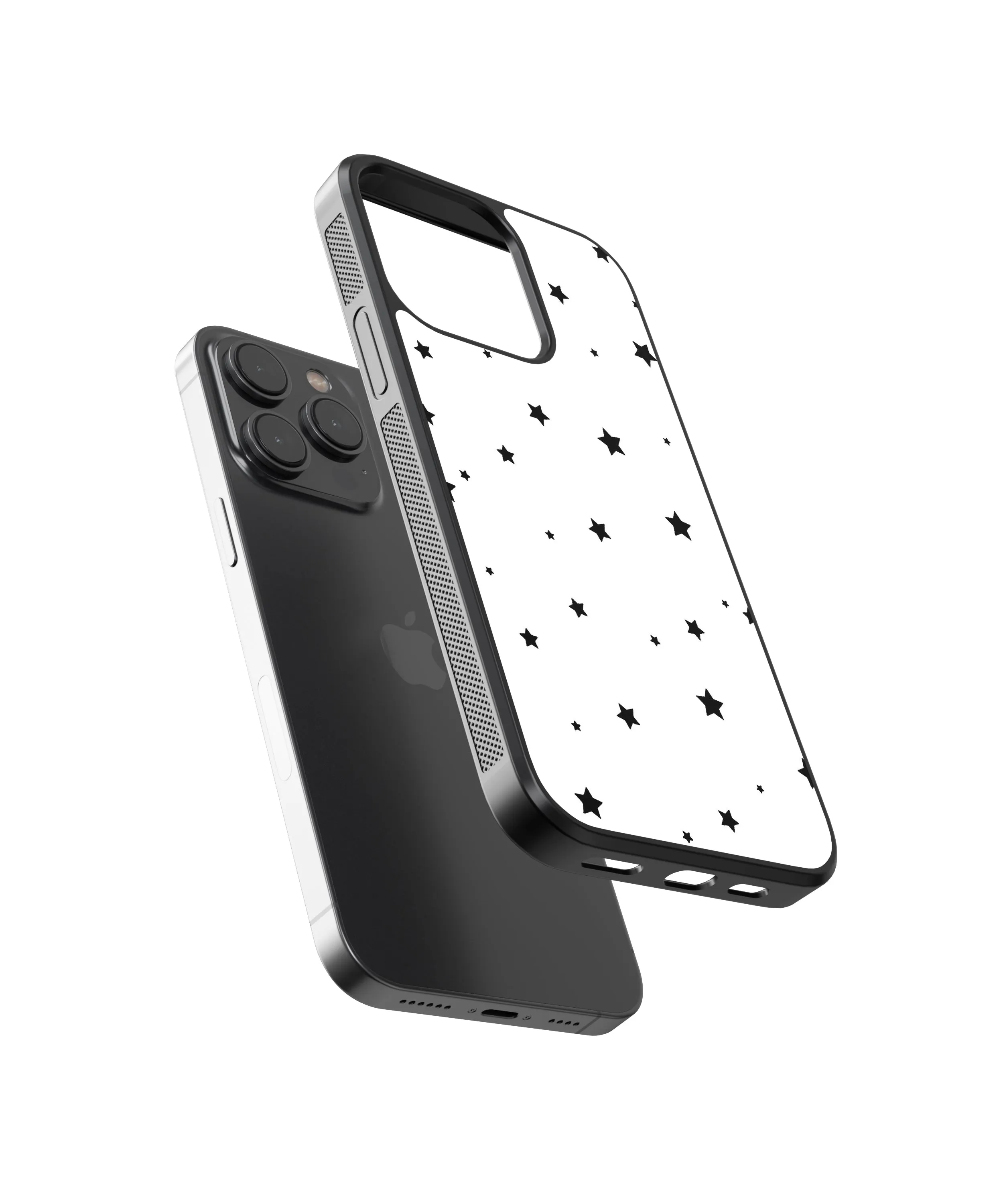 Minimal Stars Abstract Glass Phone Case