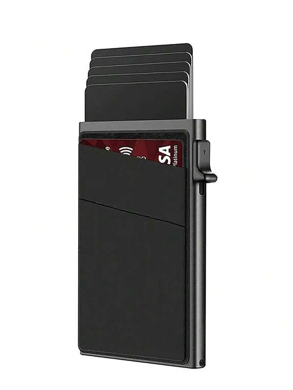 Minimalist Pop Out Card Holder Black Card