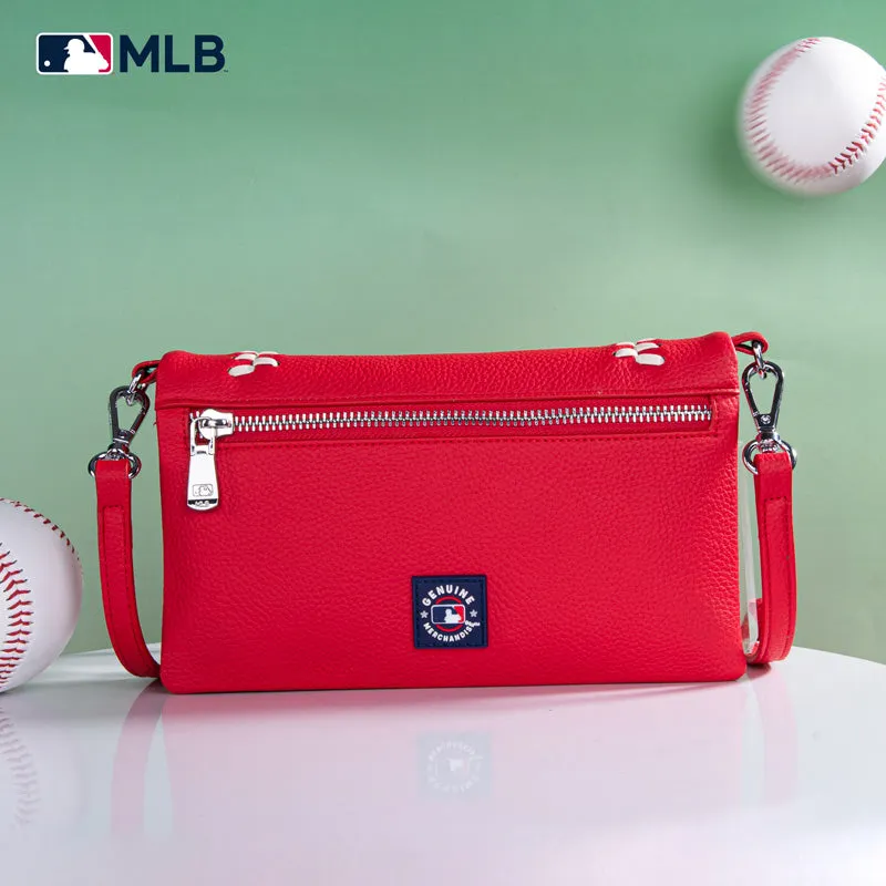 MLB Boston Red Sox Leather Crossbody Purse