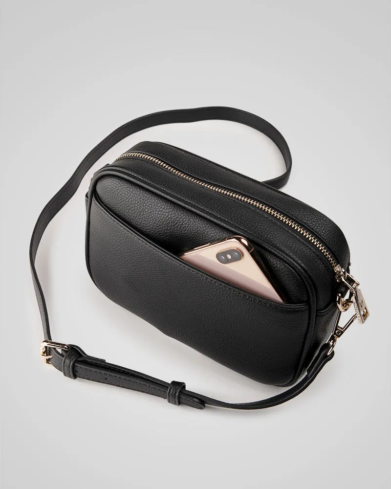 Monica 5 Piece Giftbox - Crossbody Bag, Stripe Bag Strap, Cardholder, Keychain & Personalisation Charm