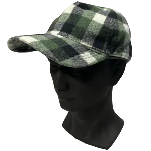 Montbell Wool Check Cap In Green ( M/L )
