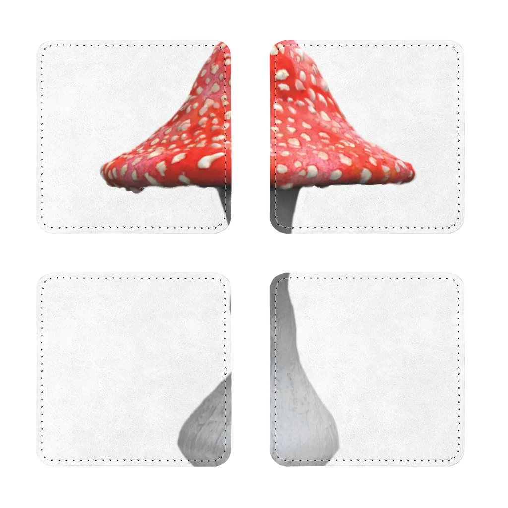 Mushroom2 Sublimation Coasters Pack of Four