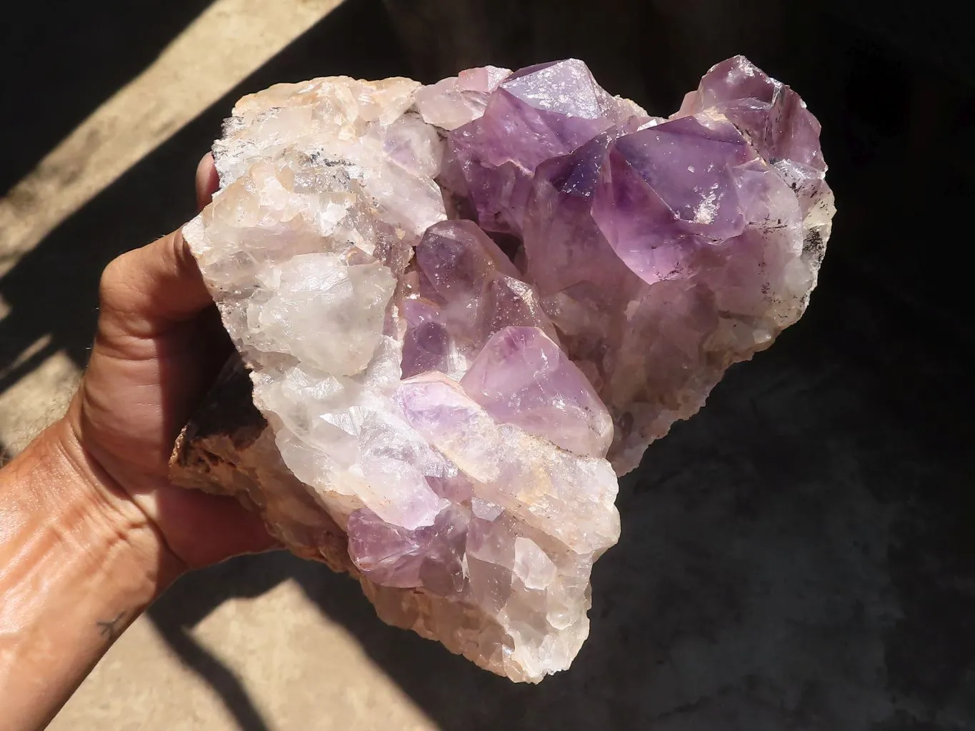 Natural Amethyst Vug Geode Specimen  x 1 From Zambia