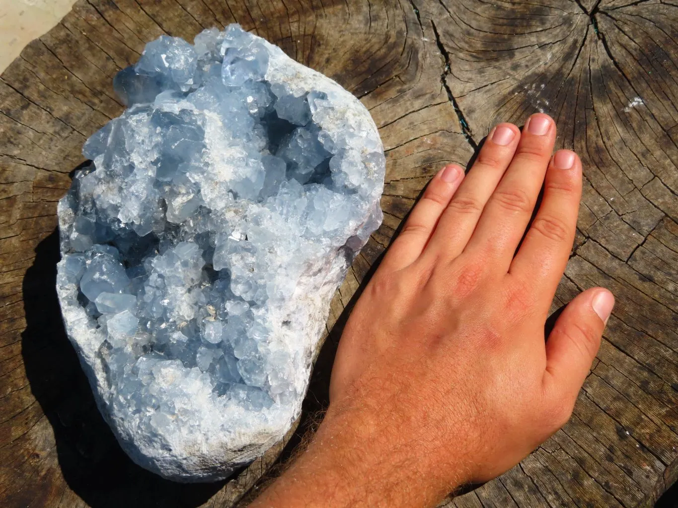 Natural Celestite Specimen Has Damage But Nice x 1 From Sakoany, Madagascar