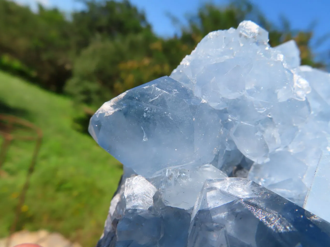 Natural Celestite Specimen Has Damage But Nice x 1 From Sakoany, Madagascar