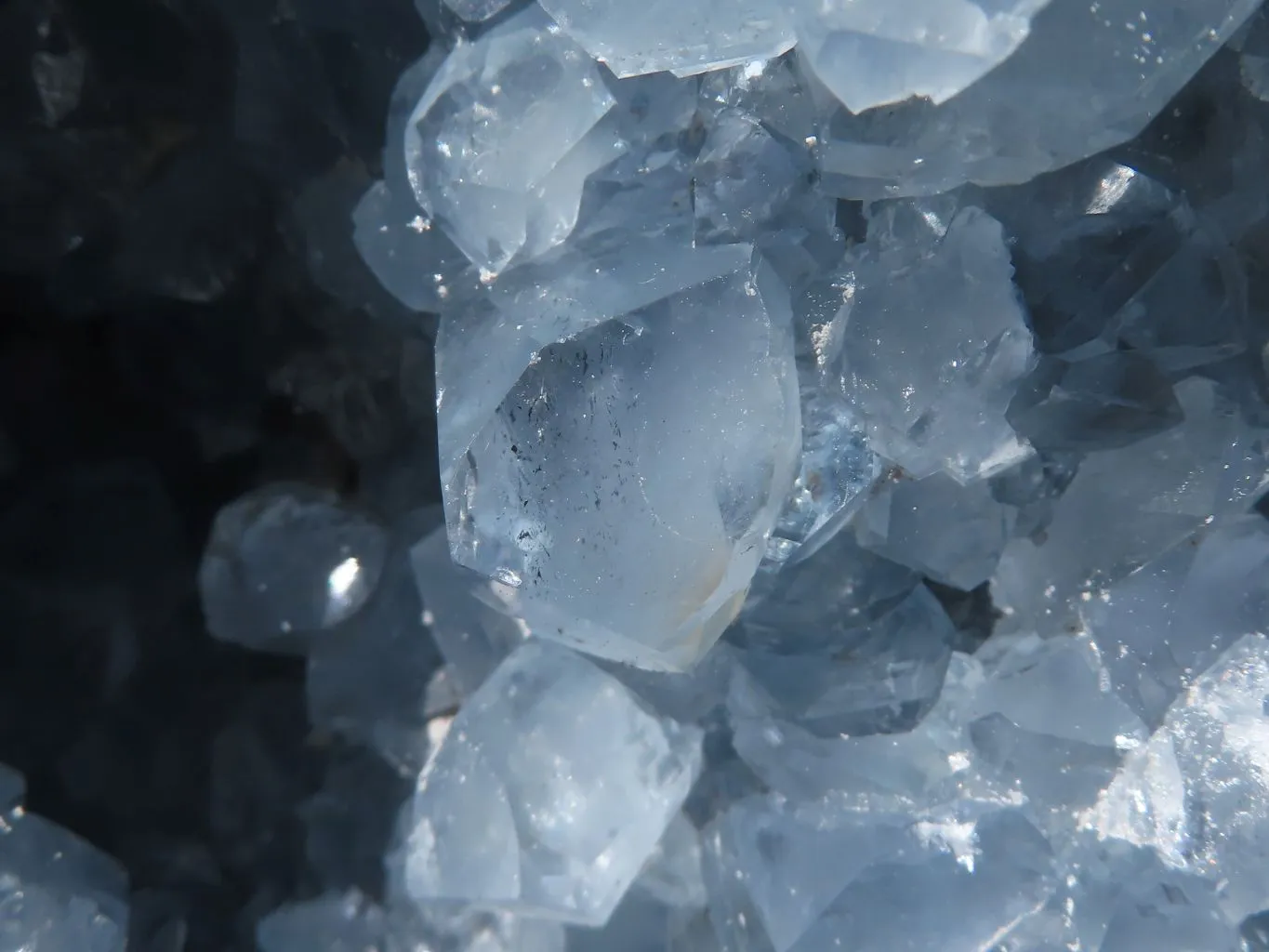 Natural Deep Blue Celestite Geode Specimen  x 1 From Sakoany, Madagascar