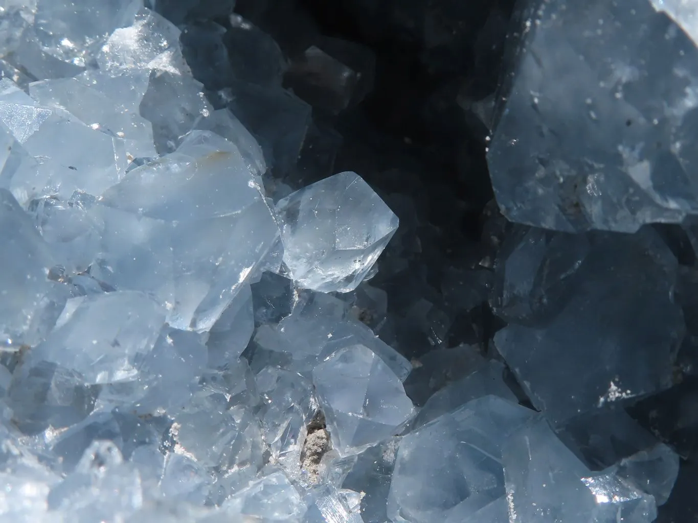 Natural Deep Blue Celestite Geode Specimen  x 1 From Sakoany, Madagascar