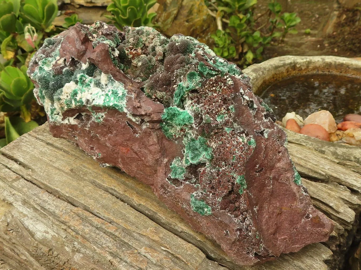 Natural Extra Large Rare Ball Malachite On Drusy Quartz & Dolomite Matrix x 1 From Kambove, Congo