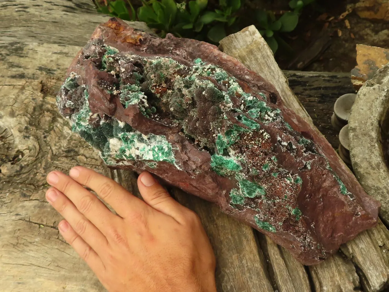 Natural Extra Large Rare Ball Malachite On Drusy Quartz & Dolomite Matrix x 1 From Kambove, Congo