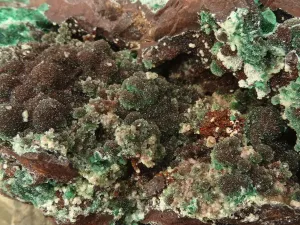 Natural Extra Large Rare Ball Malachite On Drusy Quartz & Dolomite Matrix x 1 From Kambove, Congo