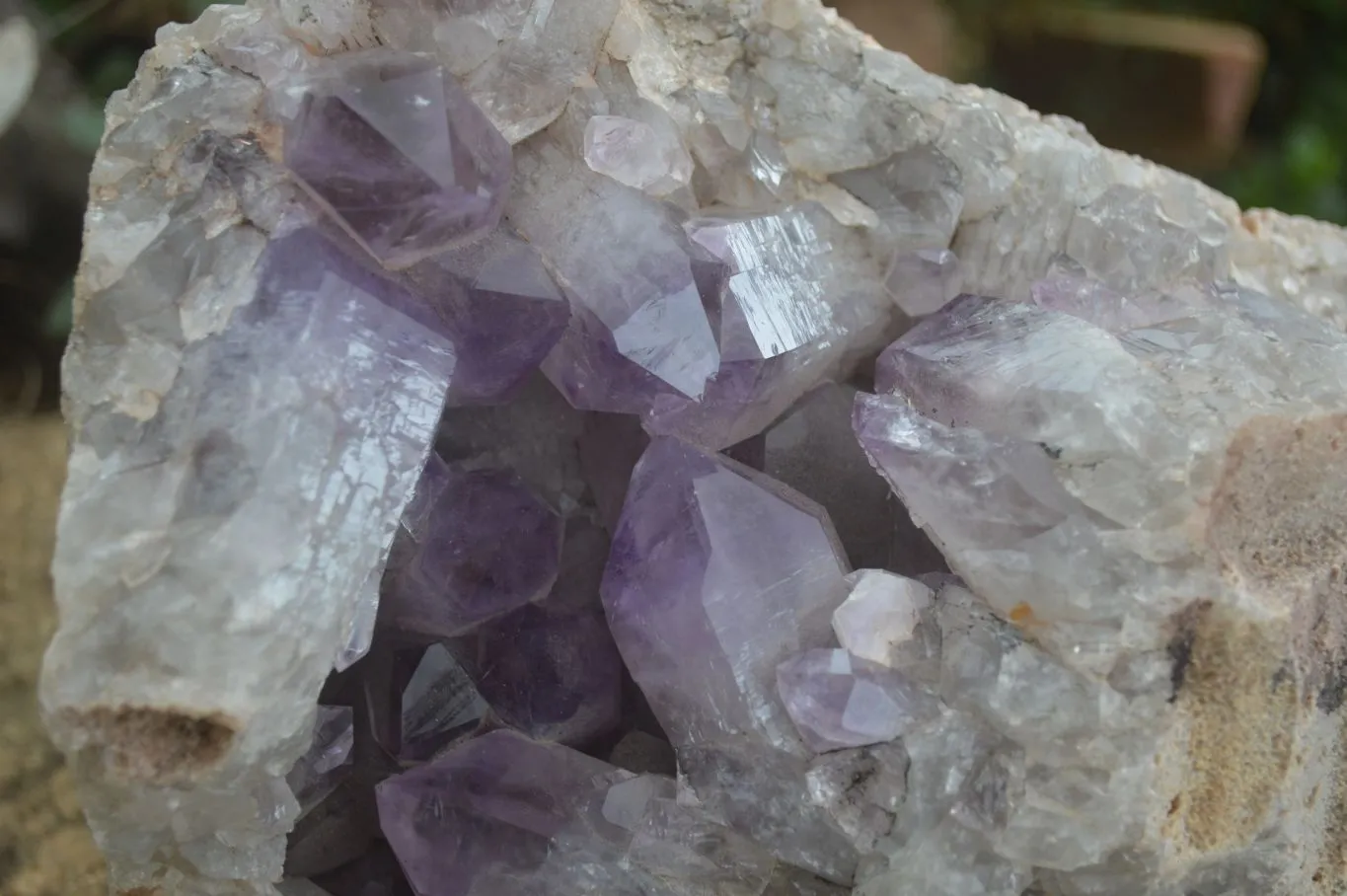 Natural Large Jacaranda Amethyst Vug Specimen x 1 From Mumbwa, Zambia
