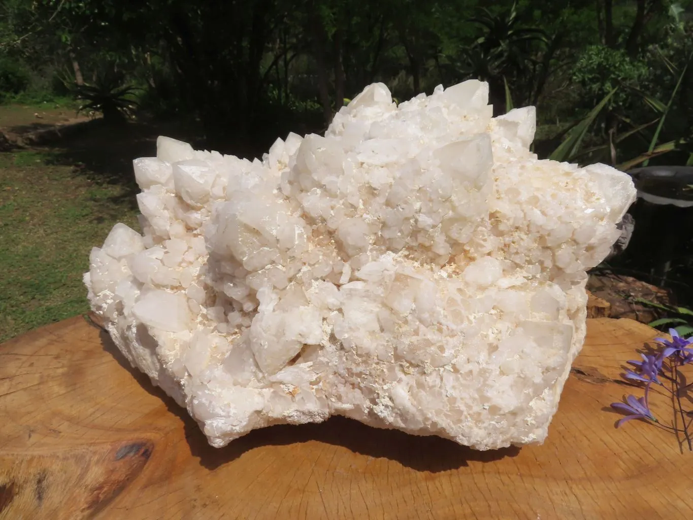 Natural Massive White Phantom Castle Quartz Cluster x 1 From Ivato, Madagascar