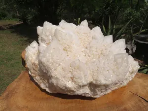 Natural Massive White Phantom Castle Quartz Cluster x 1 From Ivato, Madagascar
