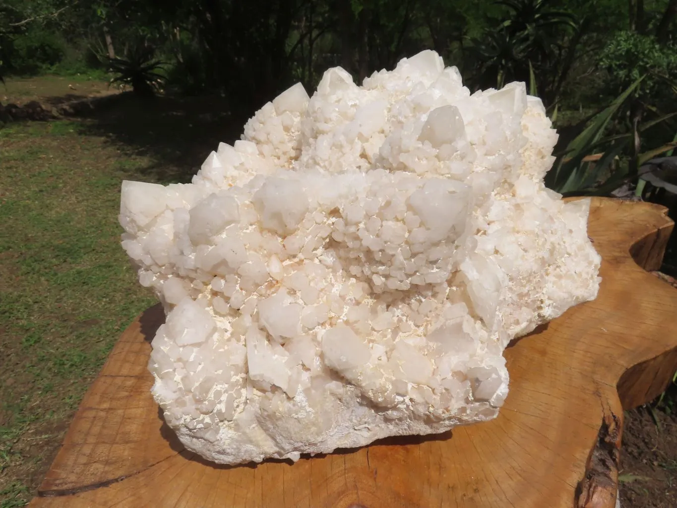 Natural Massive White Phantom Castle Quartz Cluster x 1 From Ivato, Madagascar