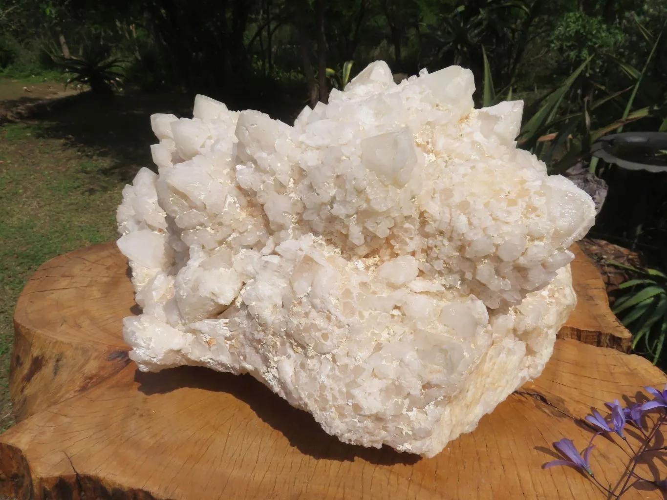 Natural Massive White Phantom Castle Quartz Cluster x 1 From Ivato, Madagascar
