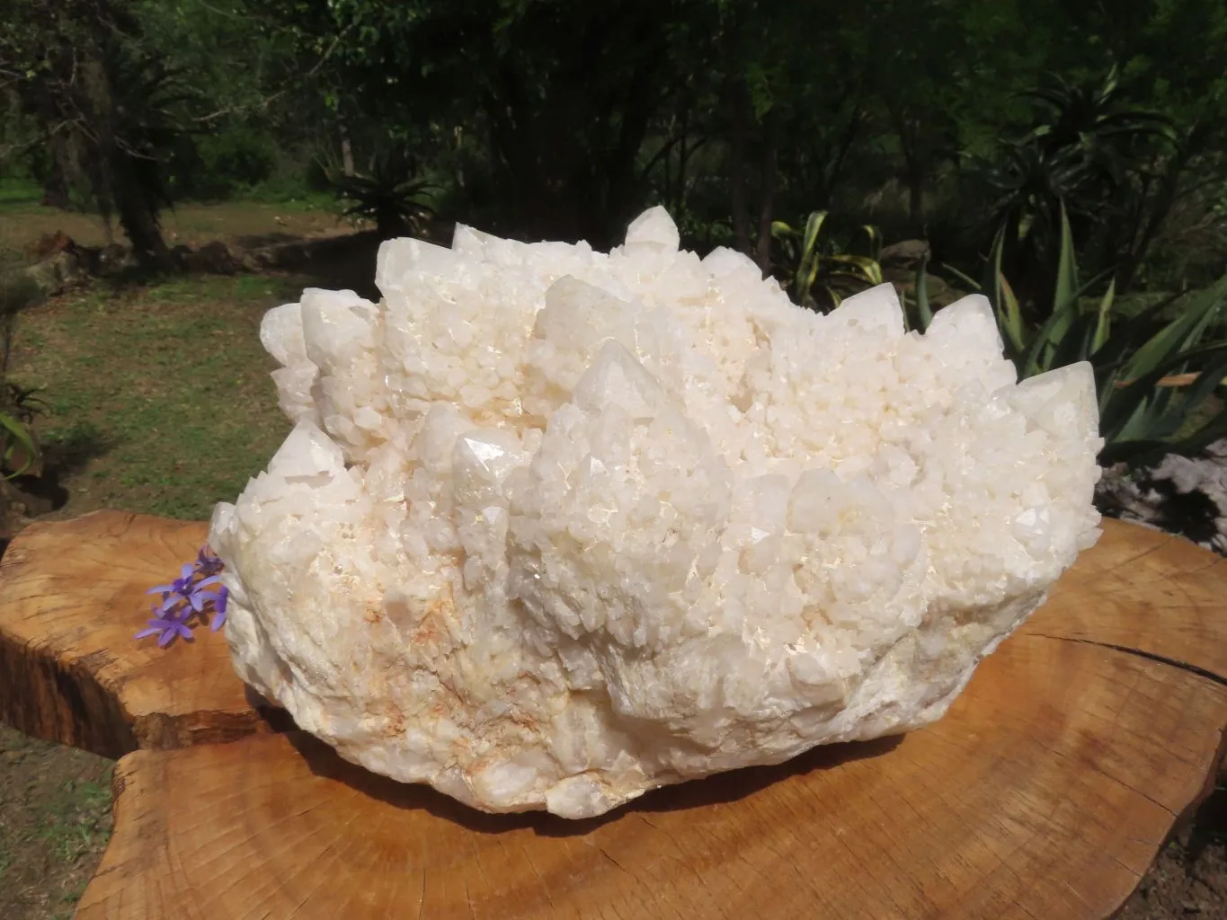 Natural Massive White Phantom Castle Quartz Cluster x 1 From Ivato, Madagascar