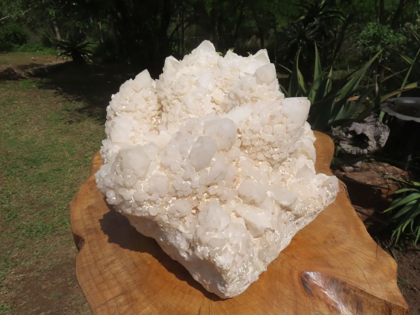 Natural Massive White Phantom Castle Quartz Cluster x 1 From Ivato, Madagascar