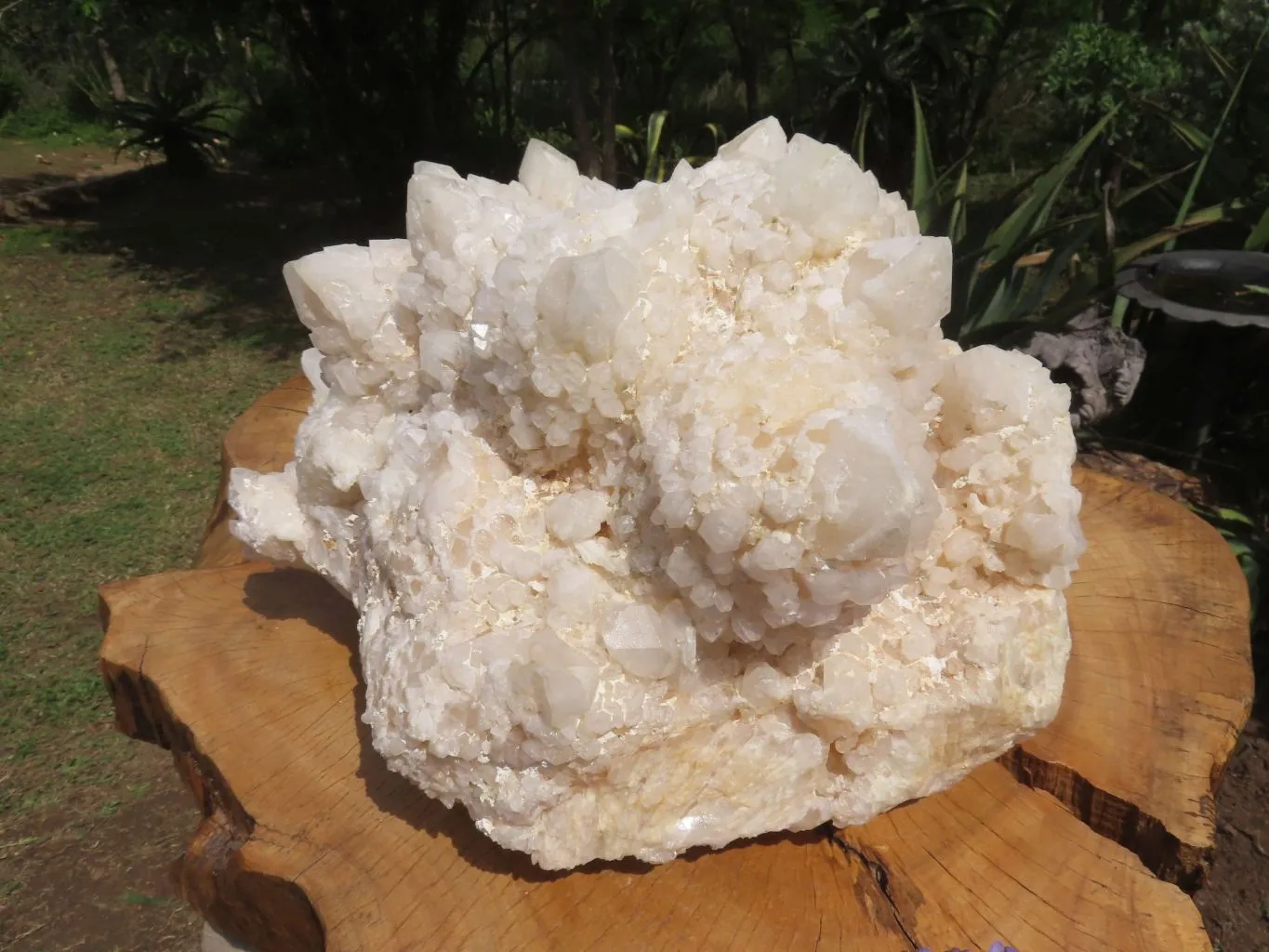 Natural Massive White Phantom Castle Quartz Cluster x 1 From Ivato, Madagascar