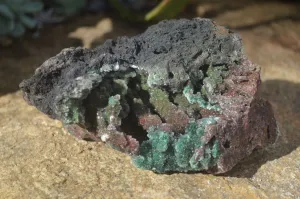 Natural Stunning Drusy Quartz Coated Ball Malachite Dolomite Specimen x 1 From Likasi, Congo