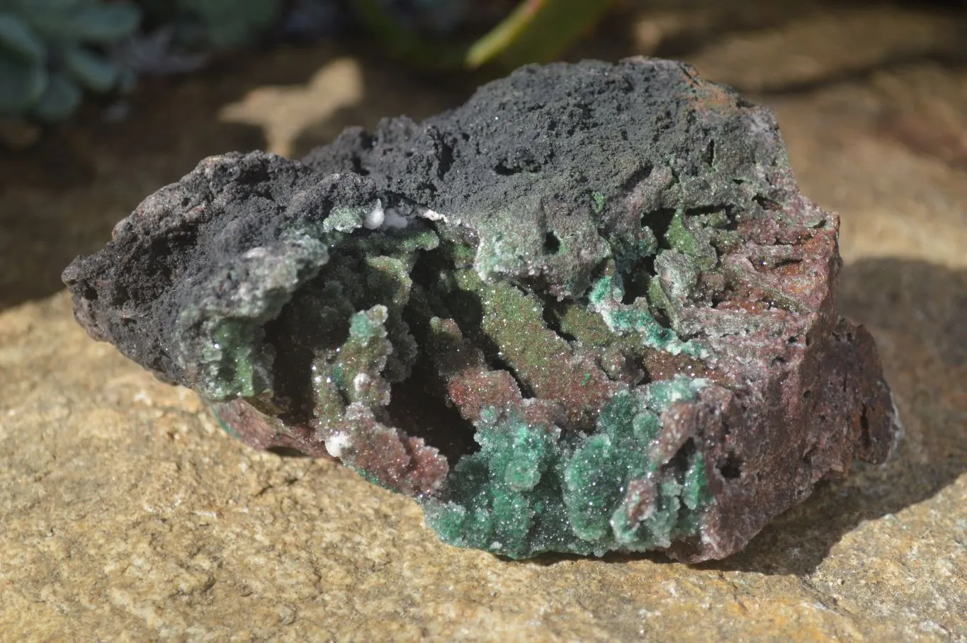 Natural Stunning Drusy Quartz Coated Ball Malachite Dolomite Specimen x 1 From Likasi, Congo