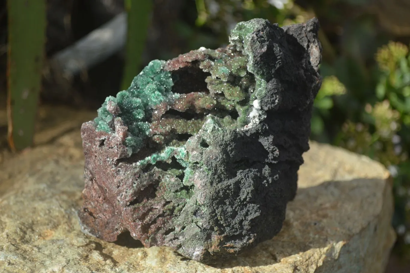 Natural Stunning Drusy Quartz Coated Ball Malachite Dolomite Specimen x 1 From Likasi, Congo