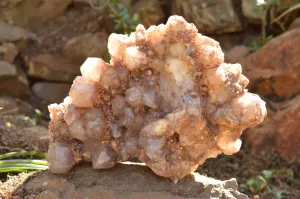 Natural XXL Red Hematoid Quartz Cluster x 1 From Karoi, Zimbabwe