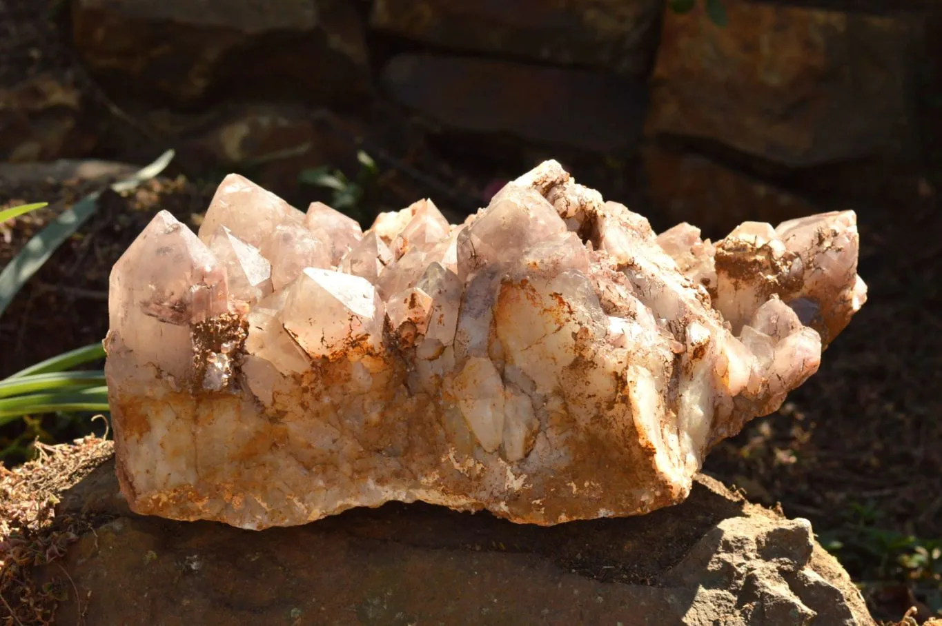 Natural XXL Red Hematoid Quartz Cluster x 1 From Karoi, Zimbabwe