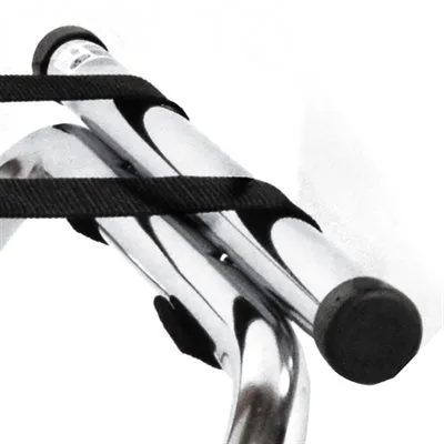 Nella 19" x 16" x 31" Double Bar Folding Tray Stand, Chrome Plated