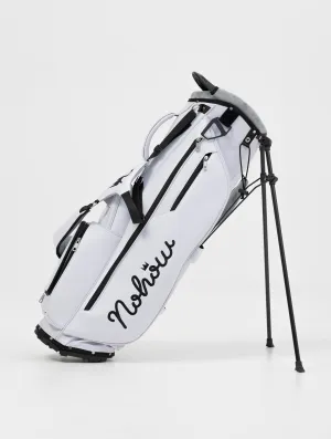 NOHOW MINIMALIST GOLF BAG IN WHITE AND BLACK