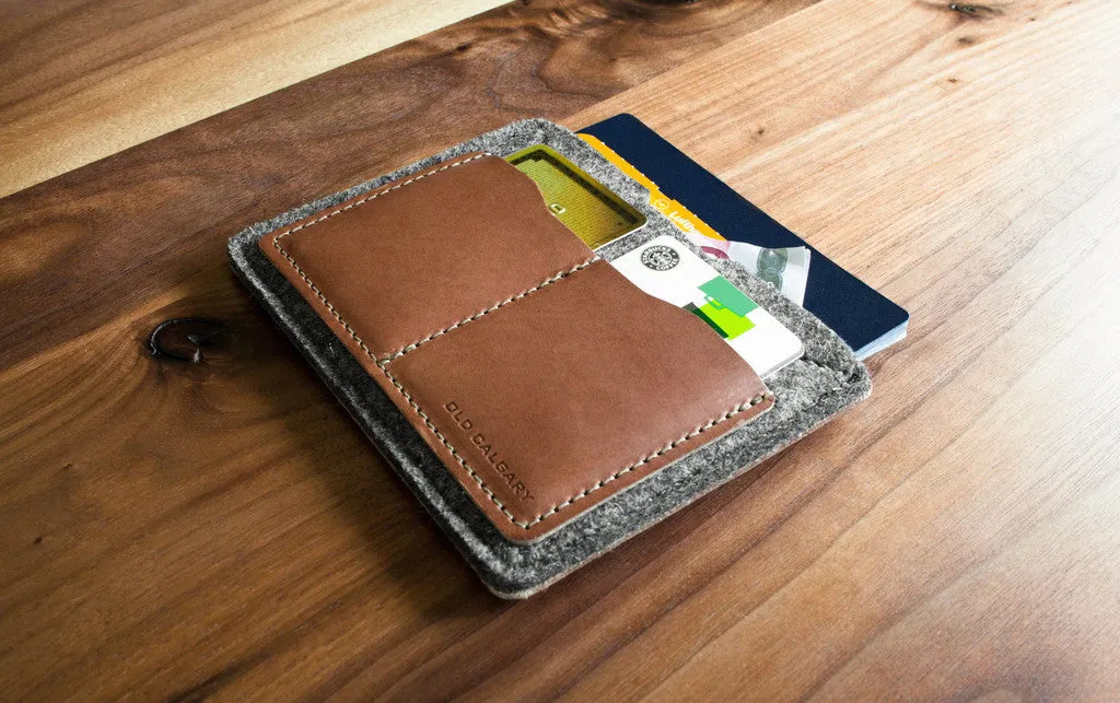 Old Calgary Passport Wallet - Anthracite