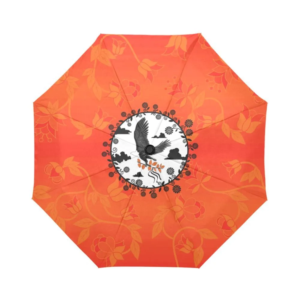Orange Days Orange Carrying Their Prayers Auto-Foldable Umbrella