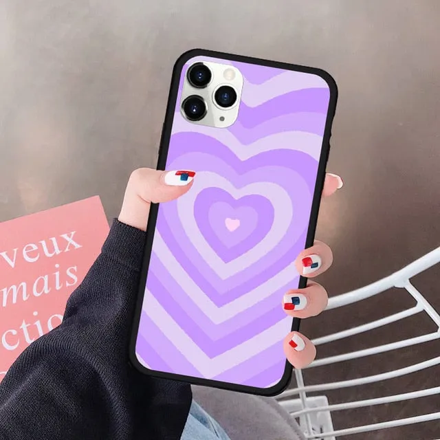 Oversaturated Heart Silicone Case for iPhone