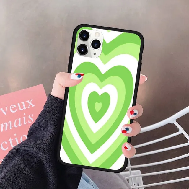 Oversaturated Heart Silicone Case for iPhone