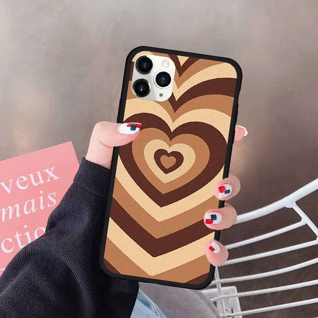 Oversaturated Heart Silicone Case for iPhone