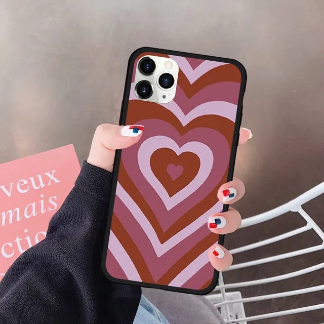 Oversaturated Heart Silicone Case for iPhone