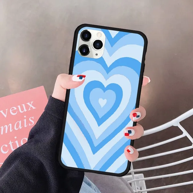 Oversaturated Heart Silicone Case for iPhone