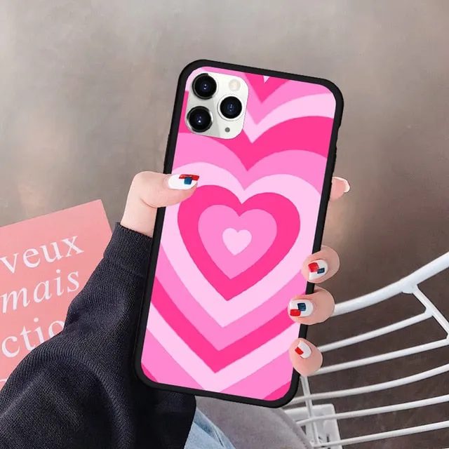 Oversaturated Heart Silicone Case for iPhone